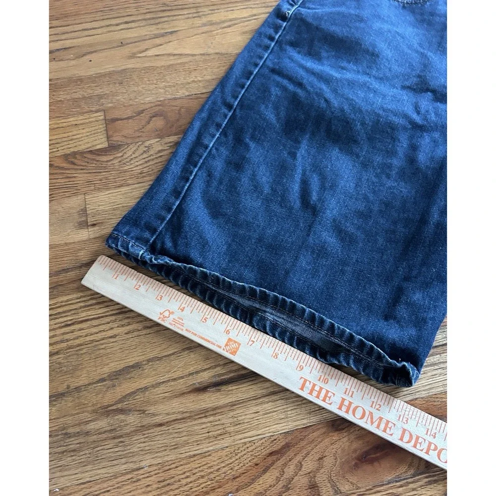 Levis Mens 569 Jean Shorts Blue Size 40 Loose Straight Denim Skate Grunge HipHop